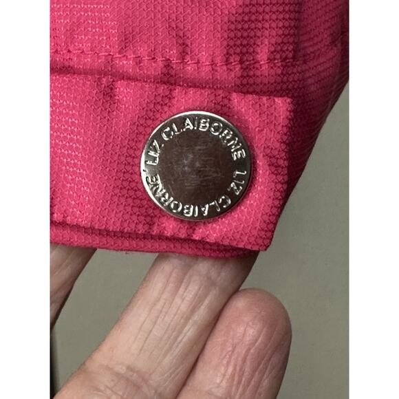 Liz Claiborne Womens Sz XL Pink Solid Sleeveless Zip Up Vest - Picture 6 of 16